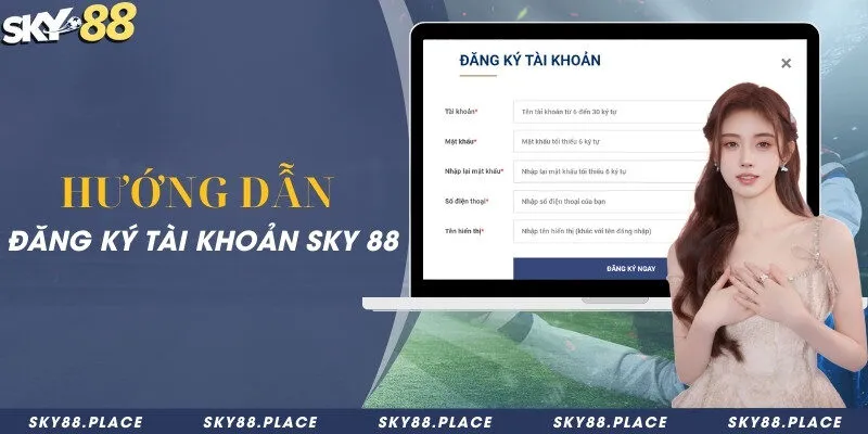SKY88 - Link Tham Gia Nhà Cái Bóng Đá SKY 88 Số #1 17 Hướng dẫn đăng ký tài khoản Sky 88