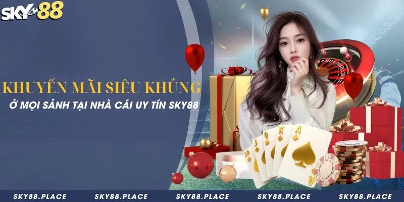 SKY88 - Link Tham Gia Nhà Cái Bóng Đá SKY 88 Số #1 11 Khuyến mãi siêu khủng ở mọi sảnh tại nhà cái uy tín Sky88