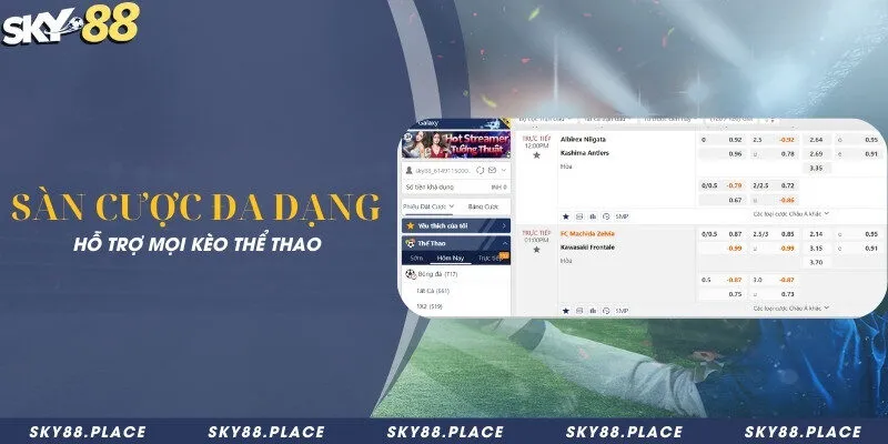 SKY88 - Link Tham Gia Nhà Cái Bóng Đá SKY 88 Số #1 6 Sàn cược đa dạng, hỗ trợ mọi kèo thể thao